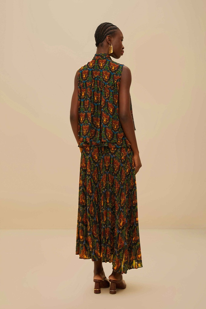 Boho Panther Skirt