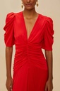 Gathered Midi Dress