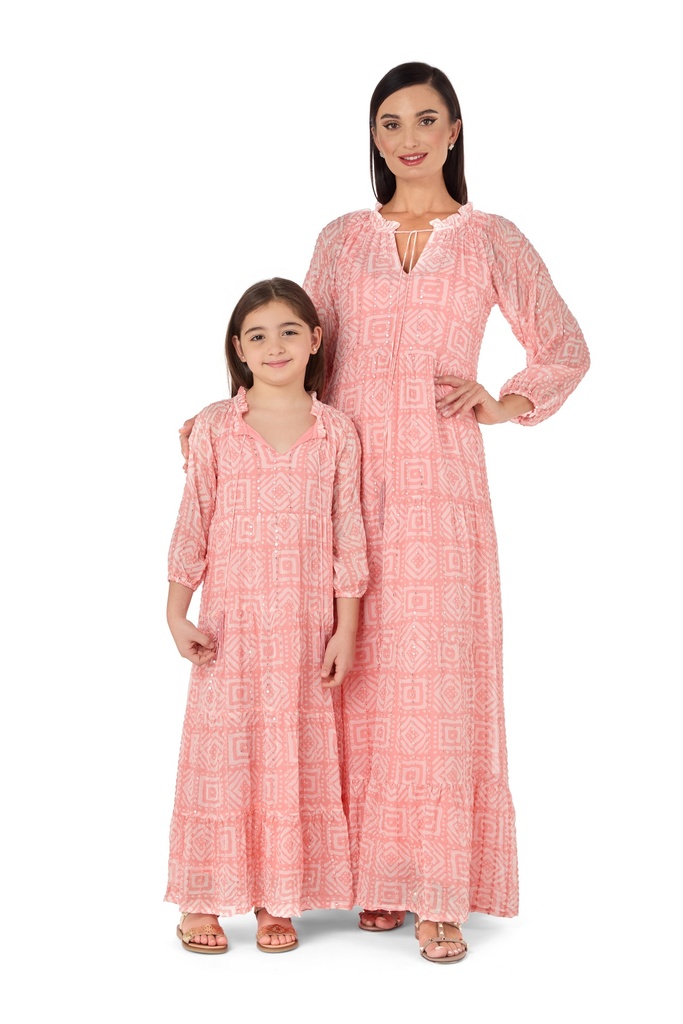 Coral Radiance Dress