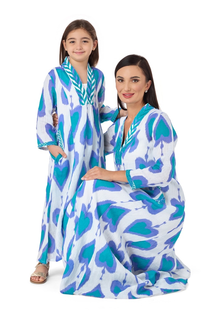Santorini Ikat Kids Dress