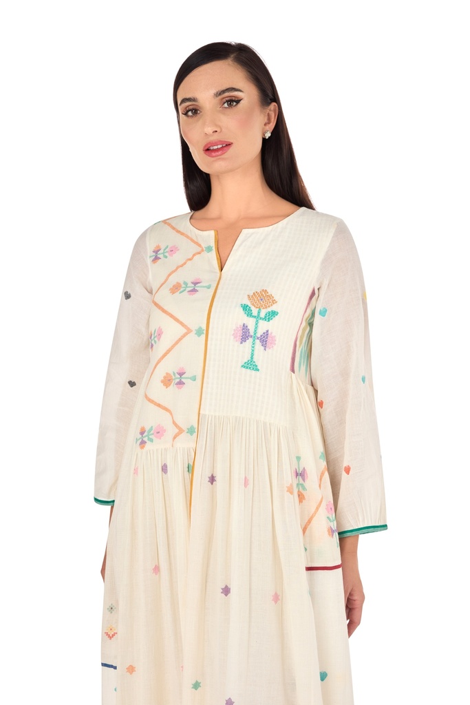 Floral Jamdani Dress