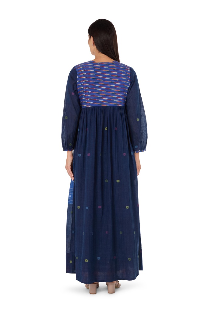 Blue Jamdani Dress