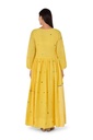 Mustard Jamdani Dress
