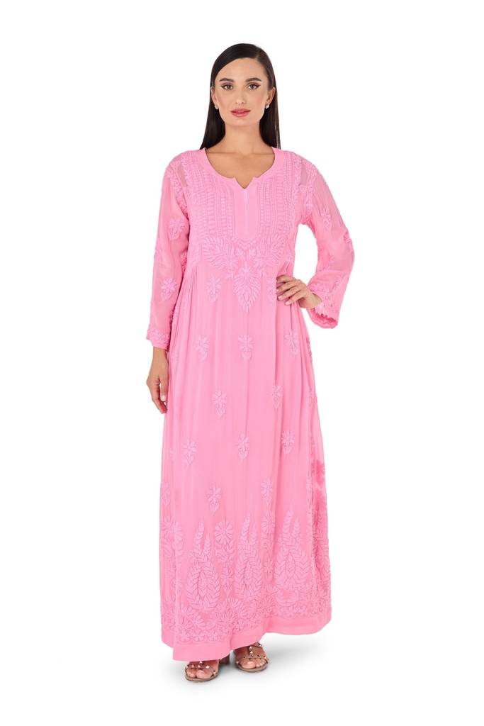 Embroidered Petals Dress