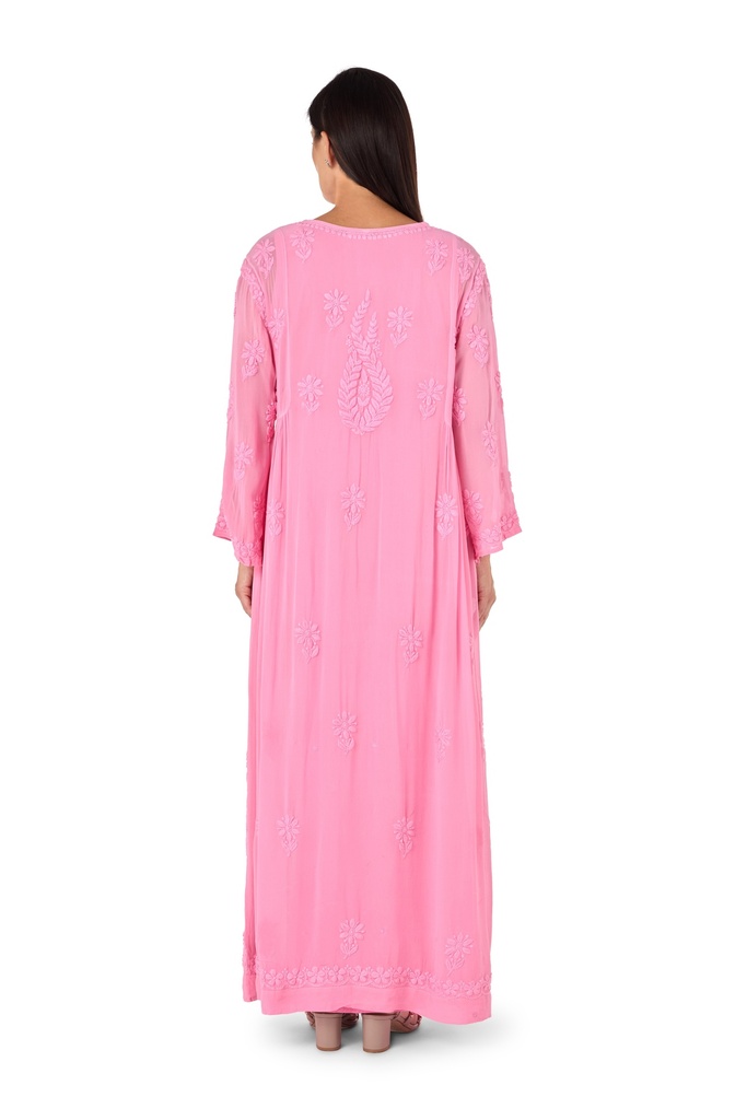 Embroidered Petals Dress