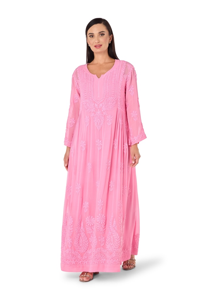 Embroidered Petals Dress