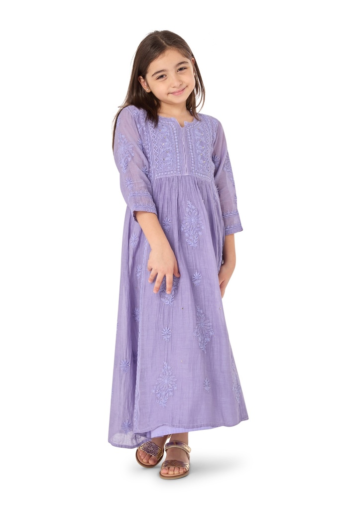 Lavender Mokaish Kids Dress