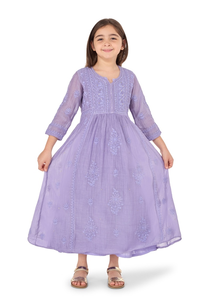 Lavender Mokaish Kids Dress