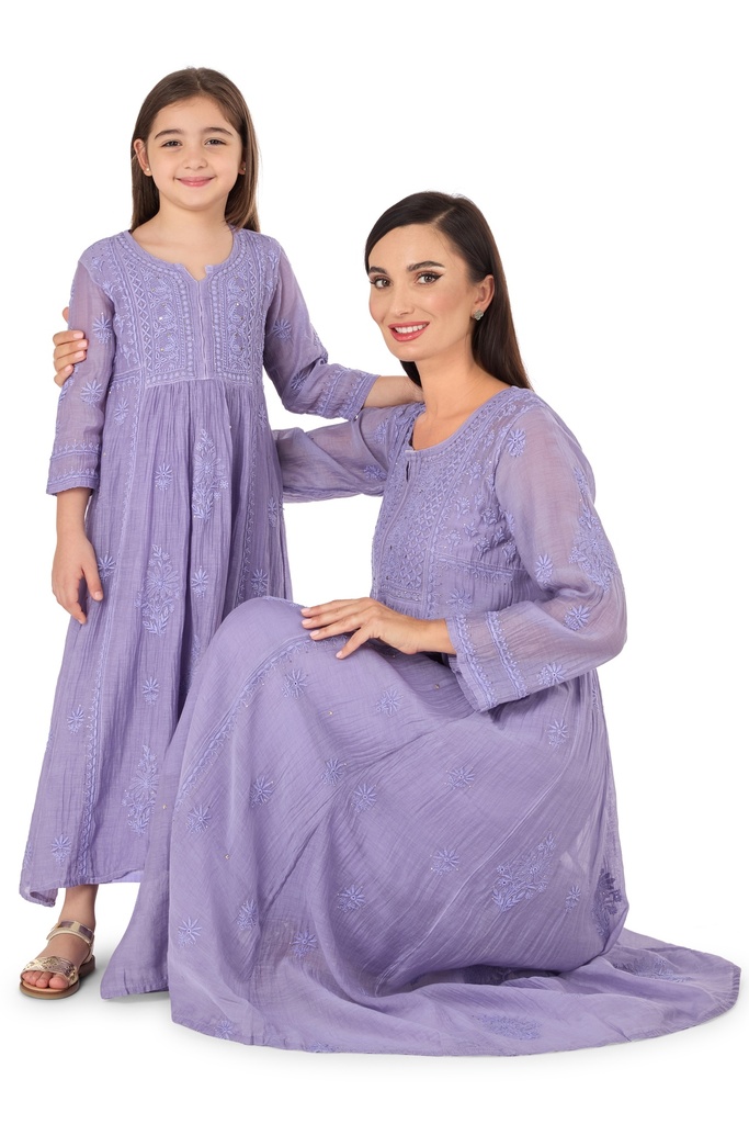 Lavender Mokaish Kids Dress