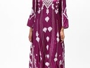Magenta Silk Dress