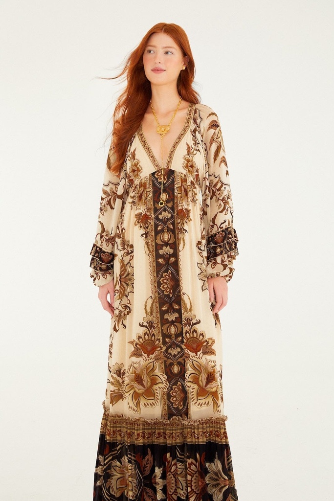 Majestic Garden Sand Dress