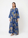 Navy Palm Dress