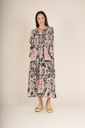 Block Taupe Pleat Dress