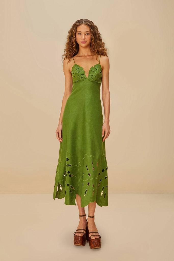 Monstera Midi Dress