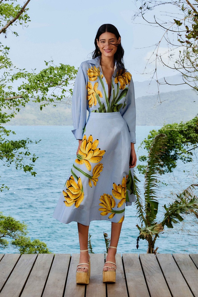 Banana Stripe Skirt