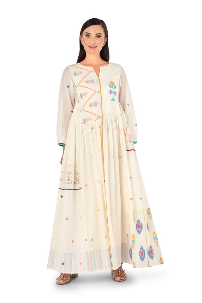 Floral Jamdani Dress