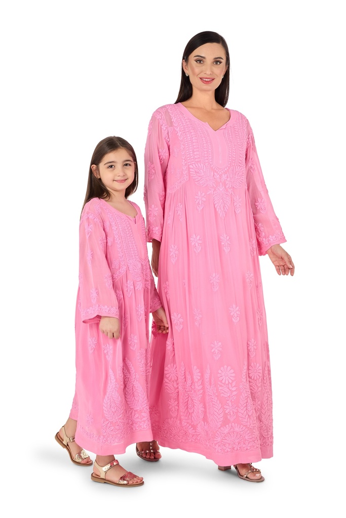 Embroidered Petals Dress