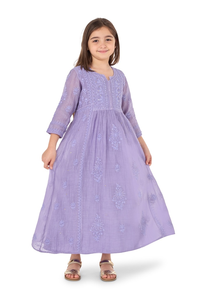 Lavender Mokaish Kids Dress