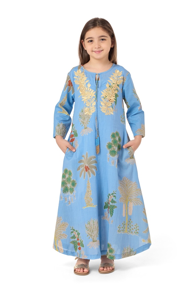 Tropic Palms Kids Dress