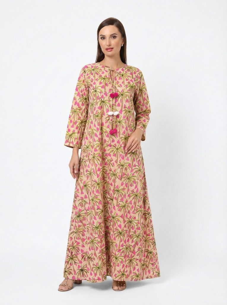 Ivory Palms Dress