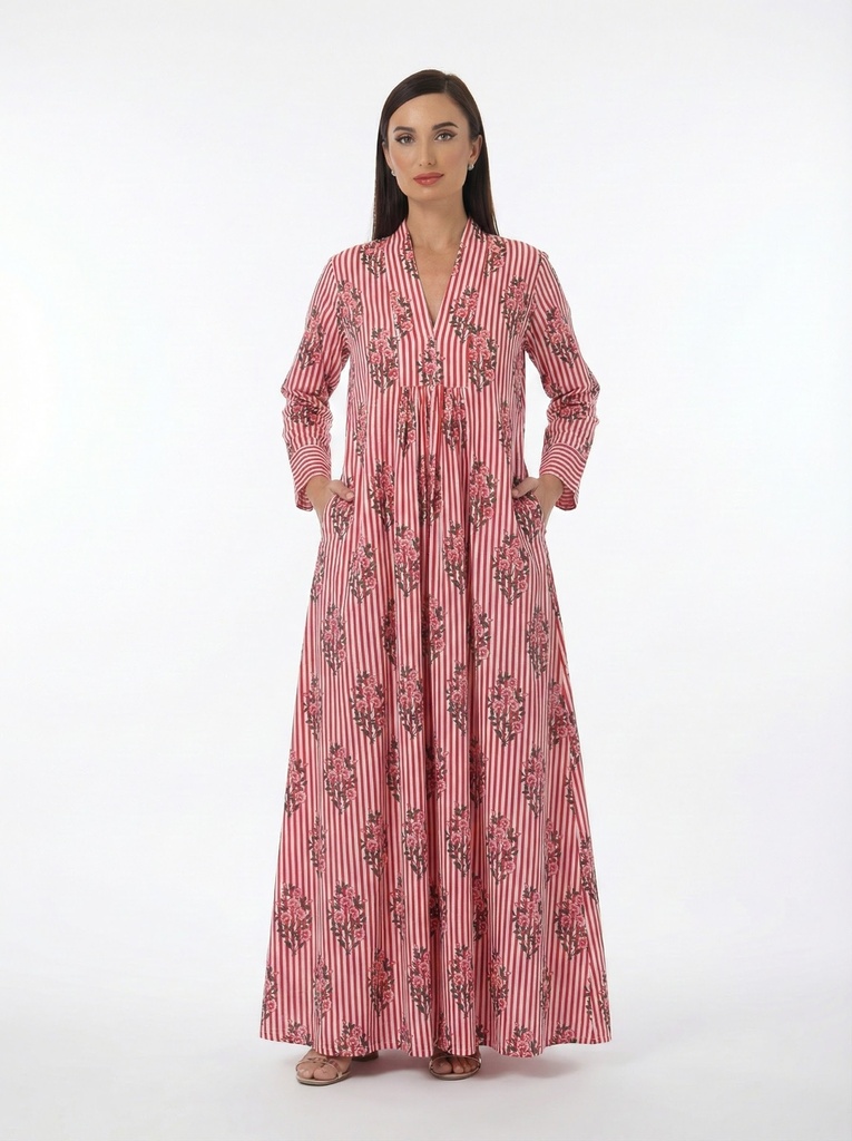 Red Stripes Dress