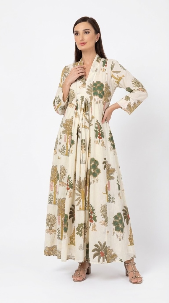 Ivory Tropics Dress
