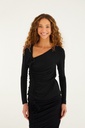 Black Flower Blouse
