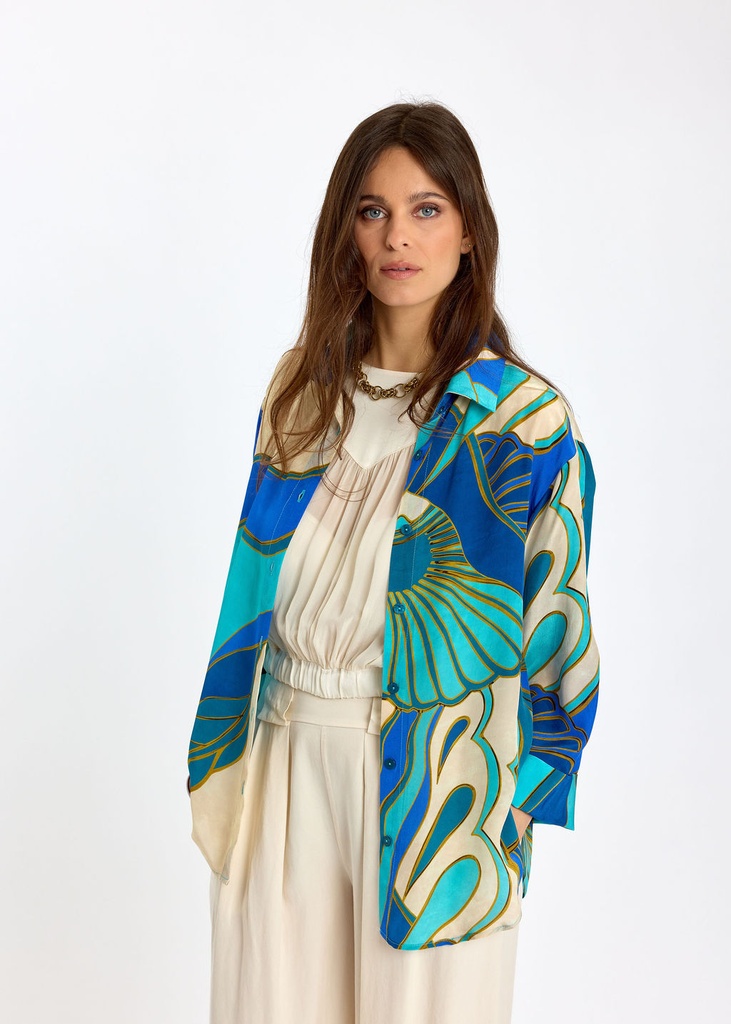 Leni Turkis Blouse 
