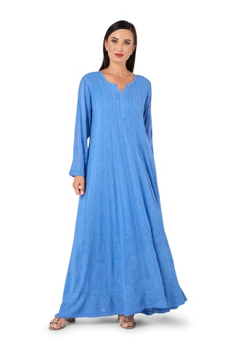Azure Anarkali Dress