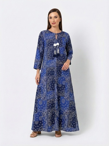 Blue Bandana Dress